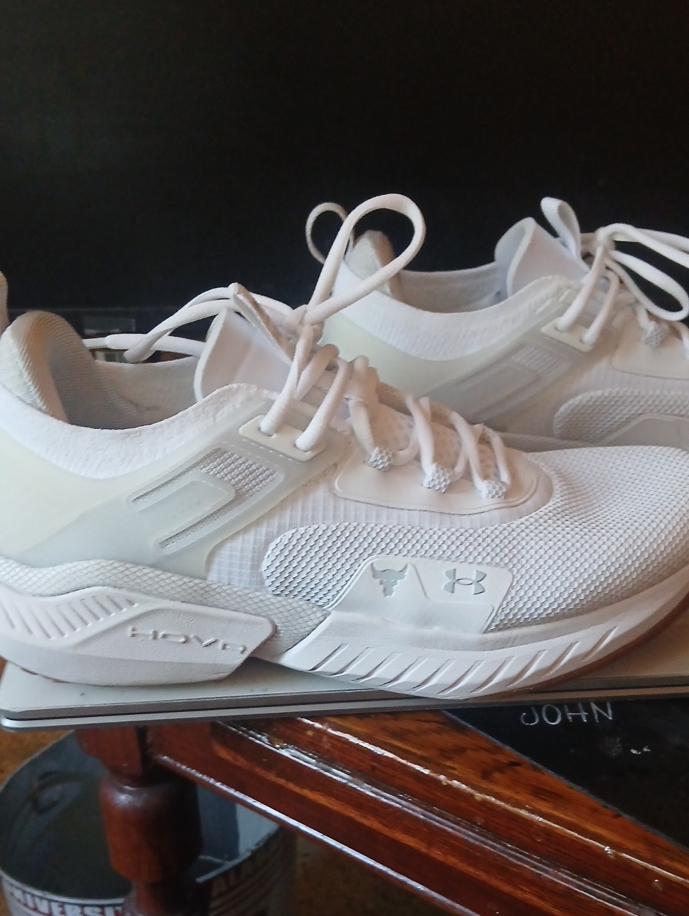 Mens Size 10.5 Under Armour Project Rock Tribase Hovr Athletic Shoes - Picture 2 of 6